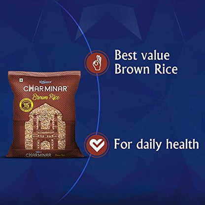Image 7 of Kohinoor Charminar Brown Rice-1 kg