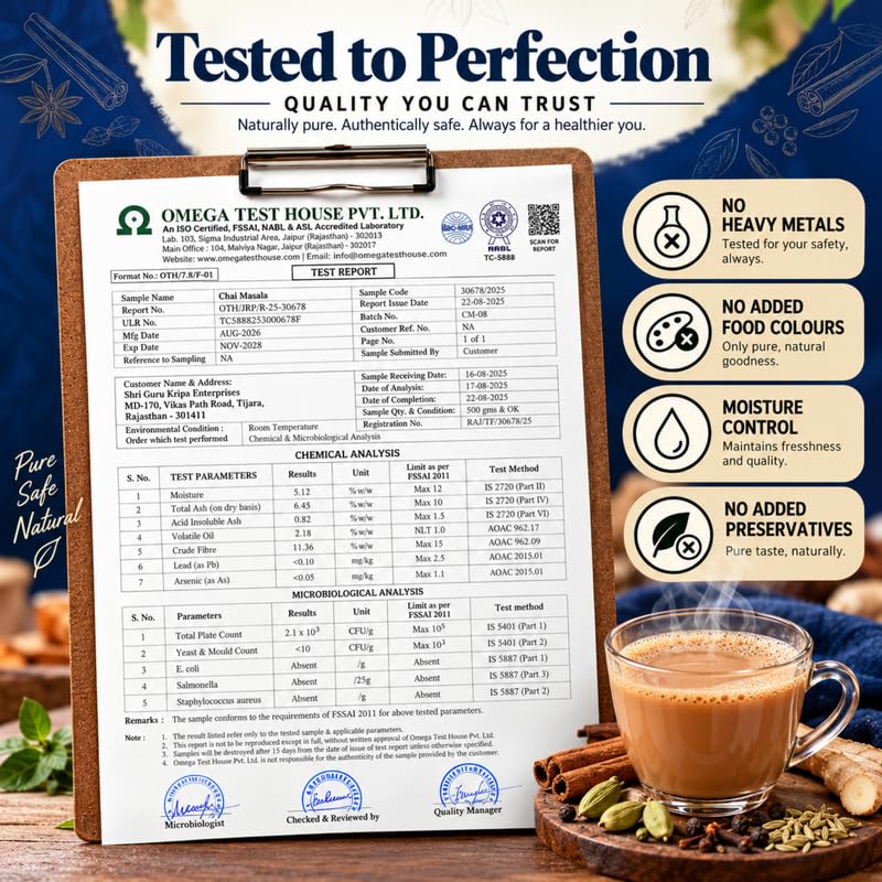 Image 6 of SAATYAKI NATURALS Rajwadi Chai Masala