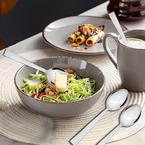 Image 2 of Parage 6 Pieces Stainless Steel Spoons Set, Dinner Spoon Length 16cm