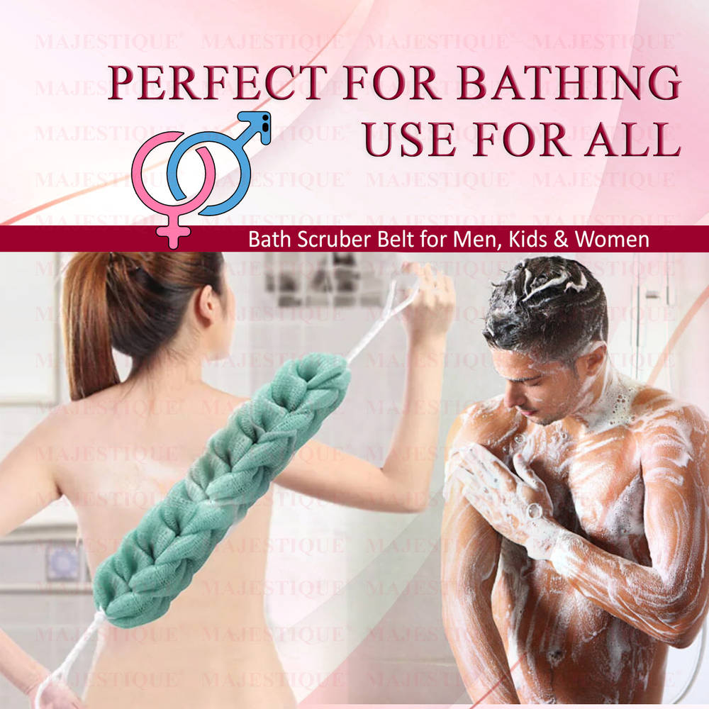 Image 5 of Majestique Mesh Bath Belt Shower Sponge (Color May Vary)