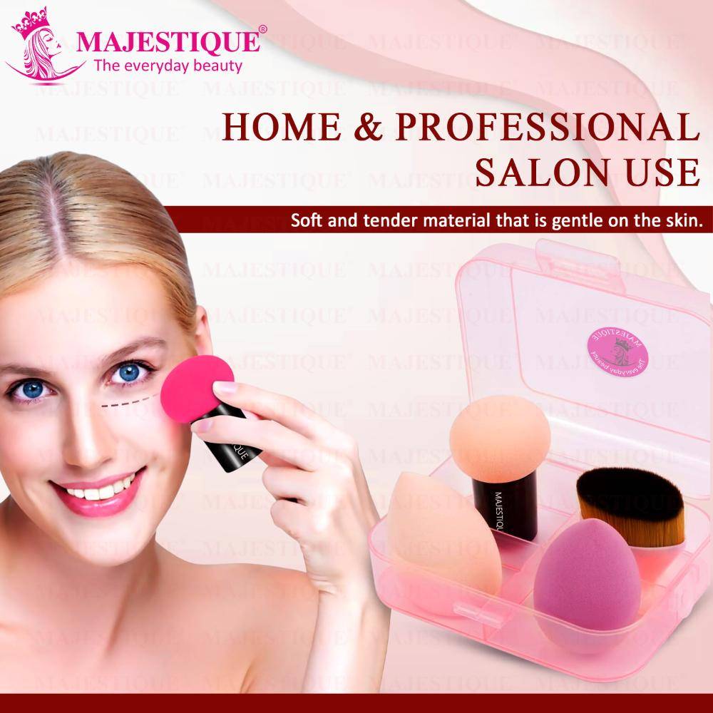 Image 6 of Majestique Foundation Tools Set, Makeup Sponge & Beauty Blender Set
