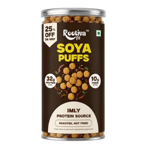 Image 1 of Default Title for the product ROOTIVAFIT Soya Puffs Imly Flavour 90g