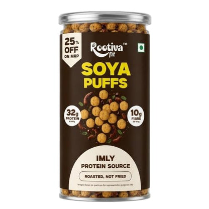 Image 1 of Default Title for the product ROOTIVAFIT Soya Puffs Imly Flavour 90g