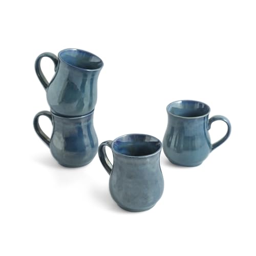 Image 2 of ExclusiveLane Belly Pot Ceramic Coffee Mugs Set of 4 300 ml