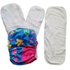 Image 1 of Free Size for the product Kindermum Nano Pro Aio Cloth Diaper ( With 2 Organic Inserts And Power Booster)-Random Jungle For Kids