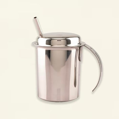 Image 1 of Default Title for the product Spillbox Stainless Steel Tumbler with Straws for Toddlers, New Born Babies, Toy for Kids-Straw Tumbler with Hole