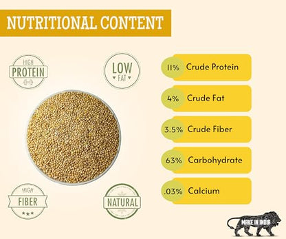 Image 4 of Foodie Puppies Foxtail Millet Kangni Seeds Bird Food - 5Kg Pouch