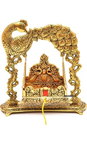 Image 1 of Default Title for the product Labhcart Metal Laddu Gopal Jhula Palna for Laddu Gopal Ji