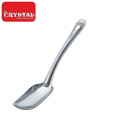 Image 3 of Crystal Square Stainless Steel Serving Spoon, Silver