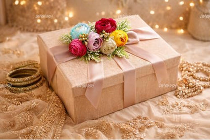 Image 3 of Divyakosh Decorative Peony Flower Bunch Set | Package Contains 6 Artificial Flower Bunches for Wedding, Trousseau & Gift Packing