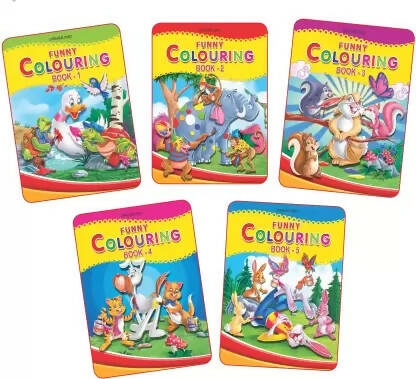 Image 1 of Dreamland Funny Colouring Books - (5 Titles)