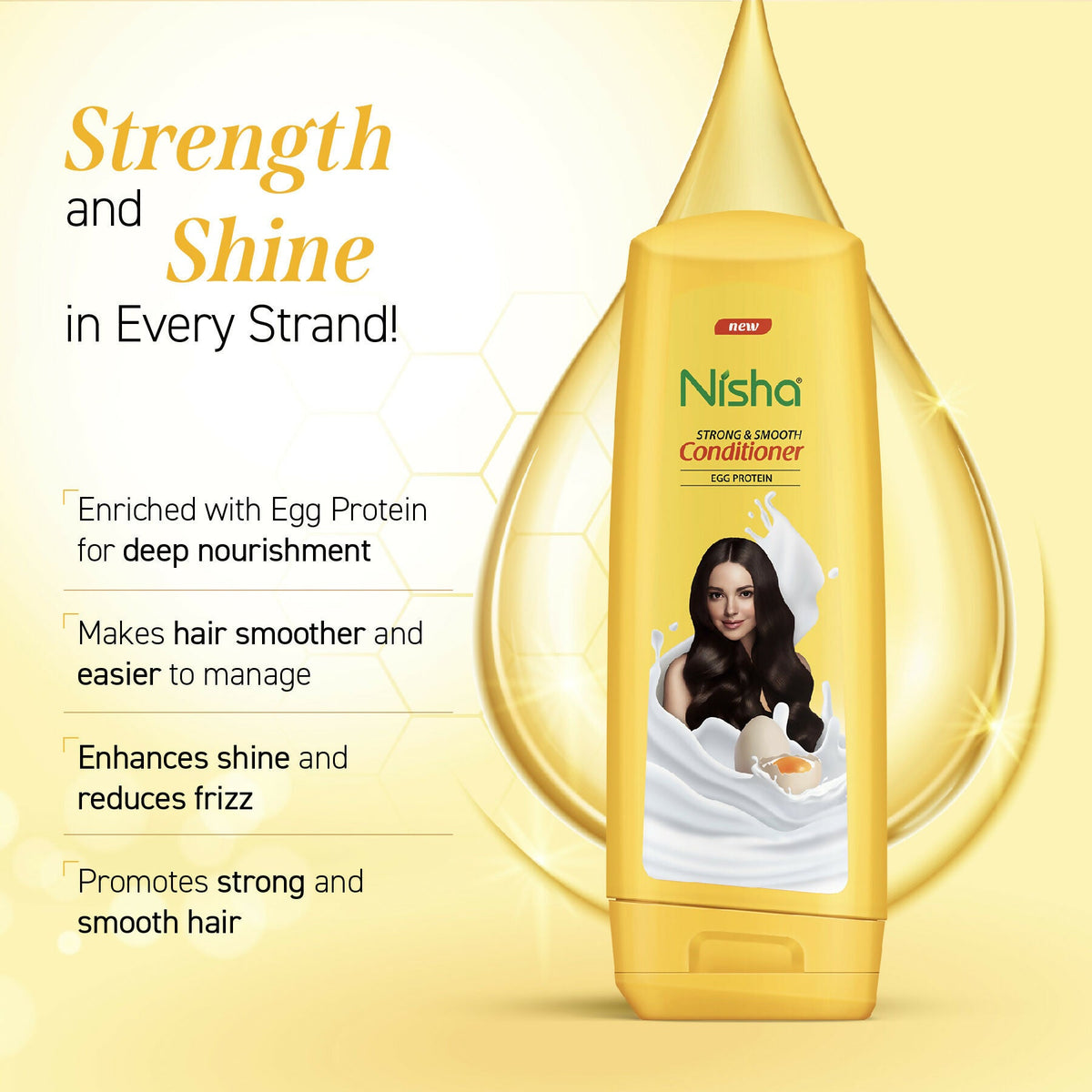 Image 3 of Nisha Conditioner For Women & Men - Strong & Smooth
