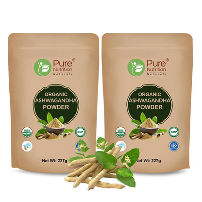 Image 2 of 227 gm / Pack of 2 for the product Pure Nutrition Organic Ashwagandha Root Powder