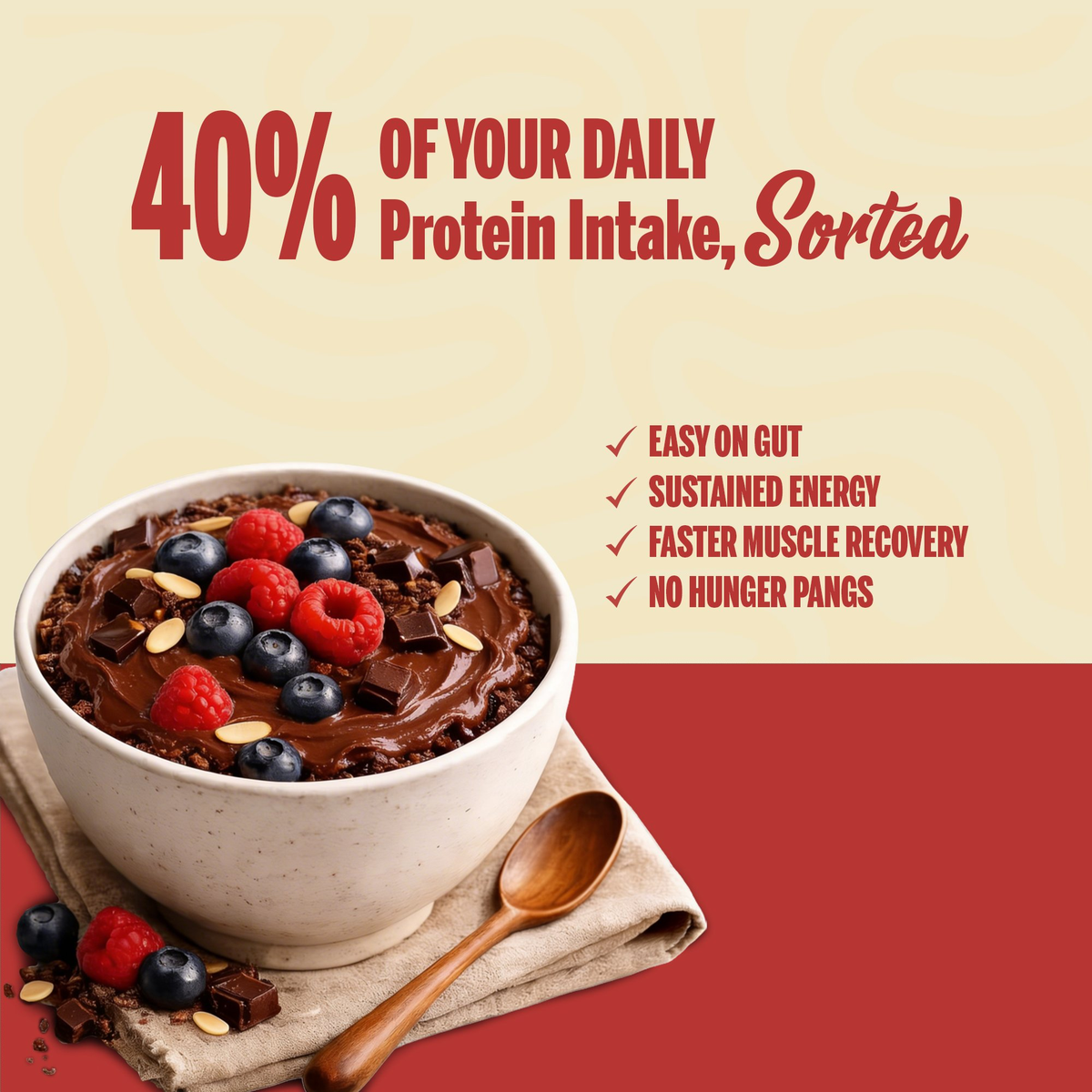 Image 6 of Doctor's Choice Protein Oats 750g + Choco Fudge Peanut Spread 750g