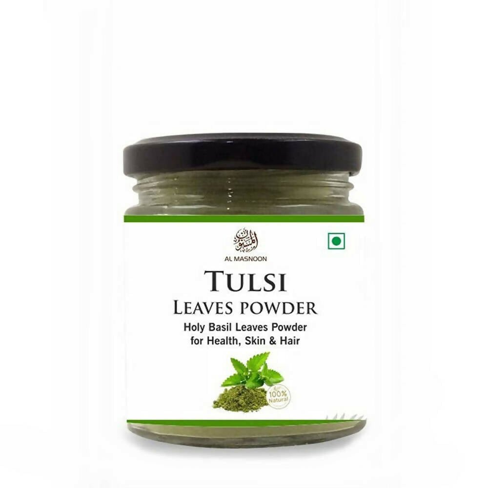 Image 1 of 100 gm for the product Al Masnoon Tulsi Powder