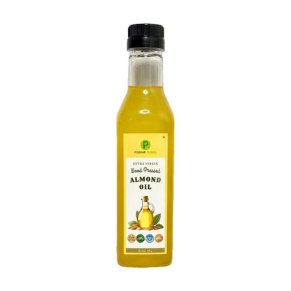 Image 1 of 500 ml for the product Poddar Farms Wood Pressed Almond Oil