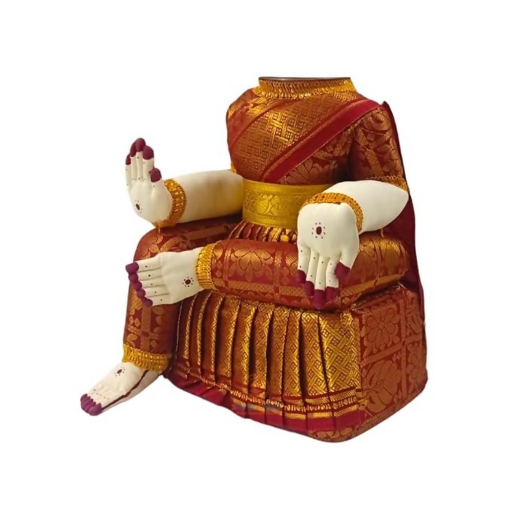 Image 8 of SRI YAGNAA Metal Varalakshmi Doll With Face - Multicolor