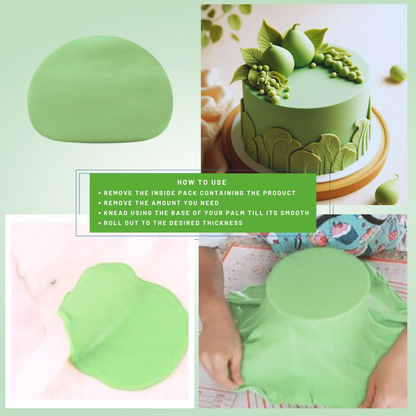 Image 6 of Confect Pea Green Fondant | Edible Sugarpaste