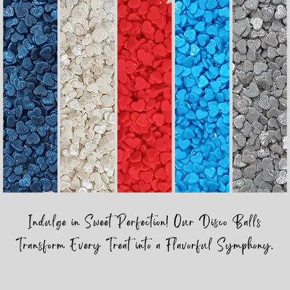 Image 6 of Confect Heart Sprinkles | Captain's Colors Patriotic Sprinkles