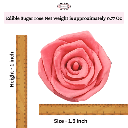 Image 6 of Confect Salmon Pink | Edible Sugar Roses Topper