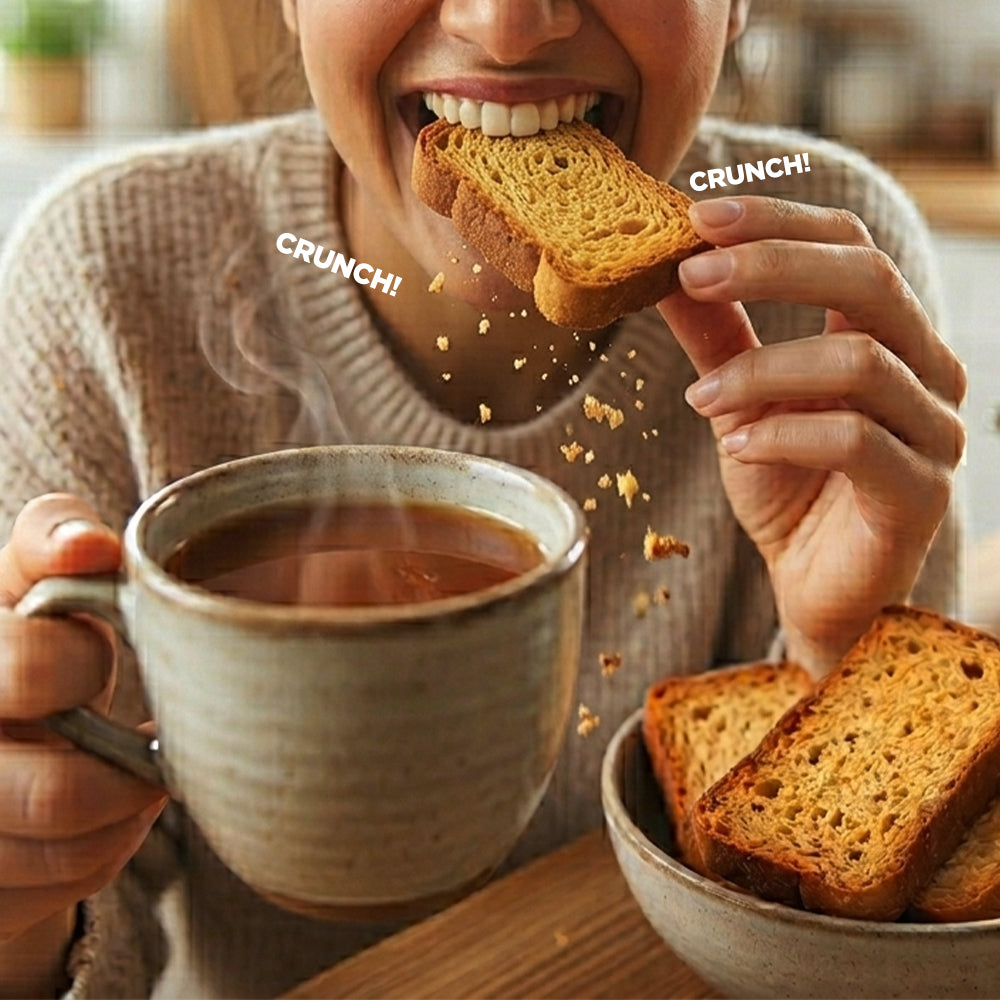 Image 4 of Open Secret High Protein Rusk - Elaichi