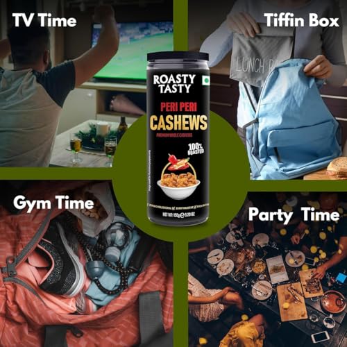 Image 6 of Roasty Tasty Zesty Peri Peri Cashews Pack of 1 - 150g