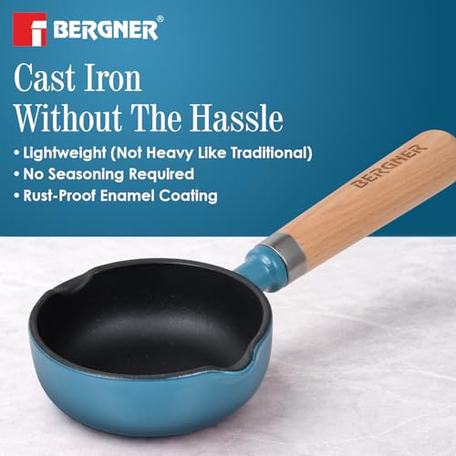 Image 7 of BERGNER Bergner Excalibur Lightweight Cast Iron Tadka Pan 12cm (200ml)