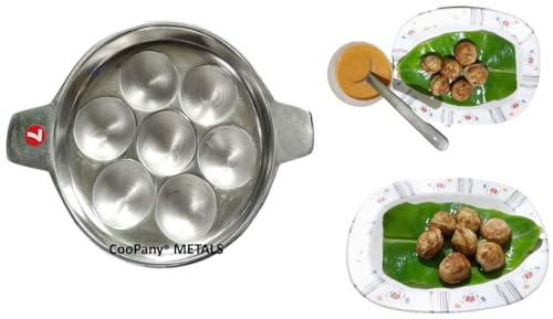 Image 1 of Default Title for the product CooPany 7 Cavity Indolium Appam Patra/Paniyaram Pan 950 Grams