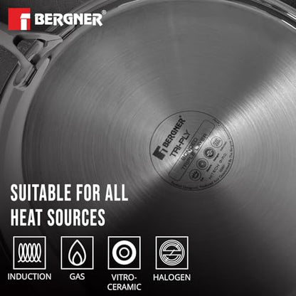 Image 9 of BERGNER Hi-Tech Giro Triply Stainless Steel Dosa Tawa