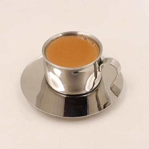 Image 8 of Spillbox Stainless Steel Cup and Saucer