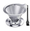 Image 1 of 1 for the product HASTHIP Pour Over Coffee Dripper Stainless Steel 1-6 Cup Reusable Filter