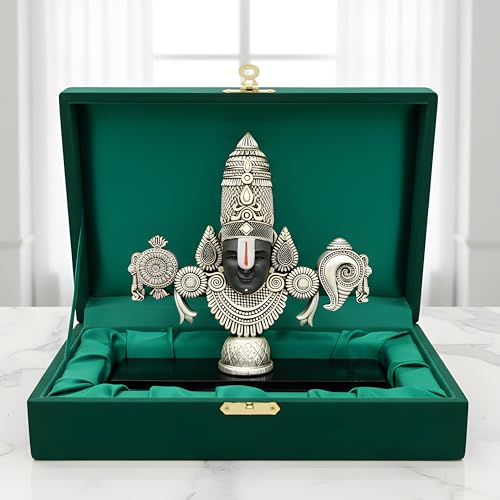 Image 5 of Medium-Silver for the product Dev Aastha Venkateswara Balaji Idol
