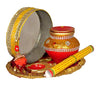 Image 1 of Default Title for the product Suninow Gold Karwa Chauth Pooja Thali Set
