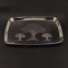 Image 1 of Default Title for the product Spillbox Stainless Steel Serving Plate 28 cm Tree Design