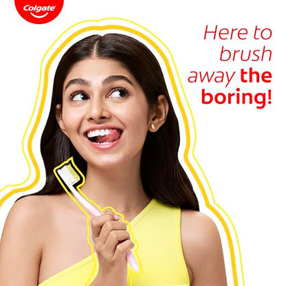 Image 4 of Colgate Lemon Fresh Gel Toothpaste, Fights Yellowness of Teeth, Freshens Breath 120gm/4.3 Oz (240g (120g x 2))