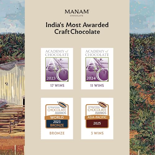 Image 6 of Manam Chocolate Signature Inclusion Tablet - Vietnam Nibs, 73% Dark & 43% Milk - 80g