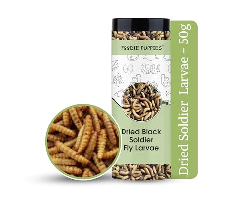 Image 1 of Pack of 1 for the product Foodie Puppies Dried Black Soldier Fly Larvae Fish Food