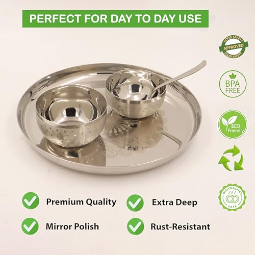 Image 7 of Spillbox Stainless Steel Serving Tray 27 cm Round