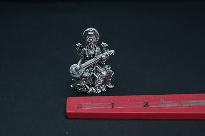 Image 4 of Dista Silvers Antique Sarawathi Idol 59.40G