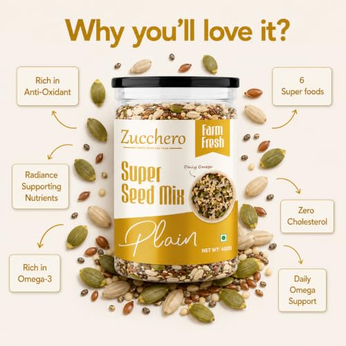 Image 6 of Zucchero Premium Seed Mix - 6 in 1 Super Mix (400g)