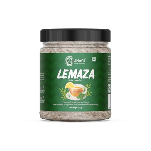 Image 1 of Default Title for the product AMAYU LEMAZA Herbal Lemon Green Tea Powder with Stevia 200 g