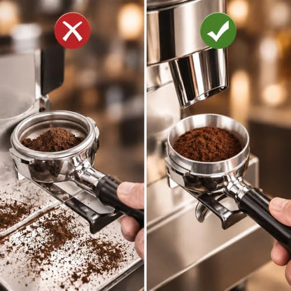 Image 4 of Supvox Portafilter Powder Ring 51mm Alloy Material Magnetic Dosing Funnel