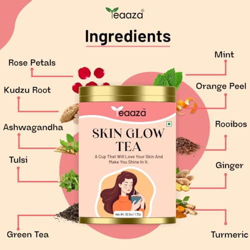 Image 5 of Teaaza Skin Glow Herbal Tea For Glowing Skin & Whitening, 30Gm