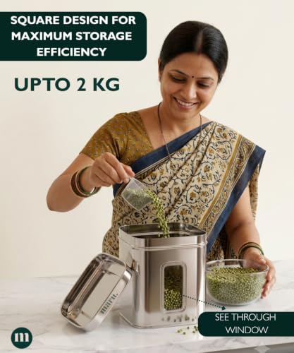 Image 6 of MARU Stainless Steel Square Kitchen Storage Container
