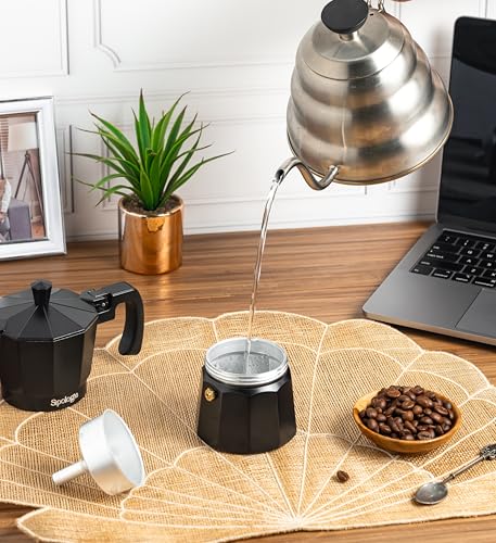 Image 6 of Sipologie Roma Moka Pot, Black 180 ml