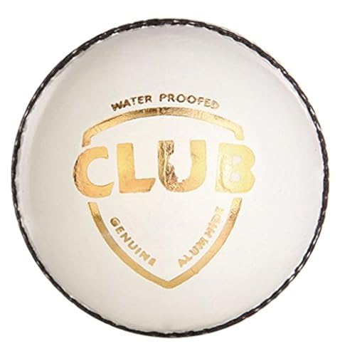 Image 3 of SG Club Leather Cricket Ball, Pack of 6 (White) Standard Size