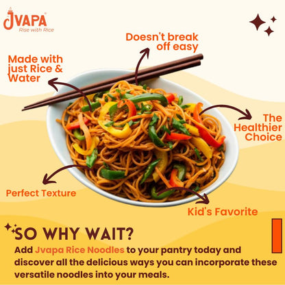 Image 5 of JVAPA Rice Noodles with Hakka Masala Seasoning Inside 210g Pack of 3