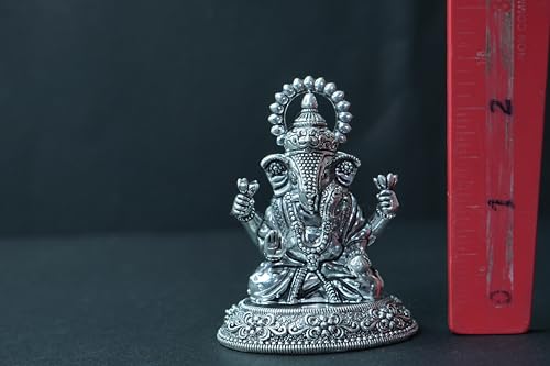 Image 5 of Dista Silvers Antique Ganesh Sitting 62g