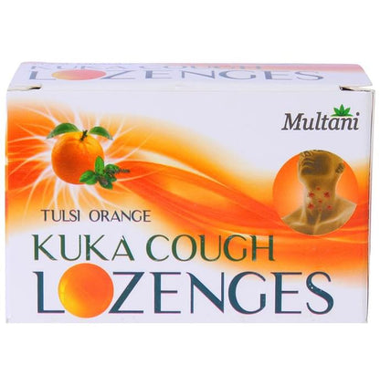 Image 1 of 6 strips for the product Multani Kuka Cough Lozenges Tulsi Orange
