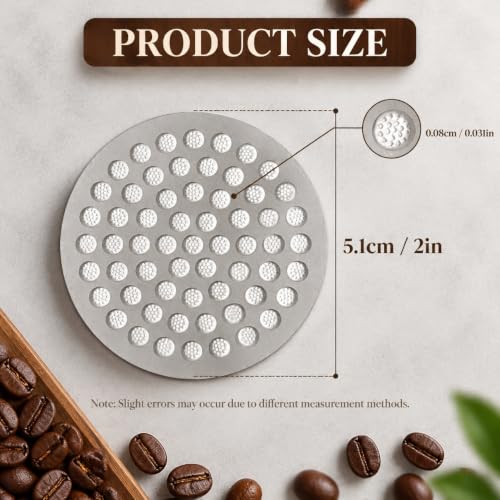 Image 2 of Supvox 51mm Puck Screen 0.8mm Slim 304 Stainless Steel Espresso Mesh